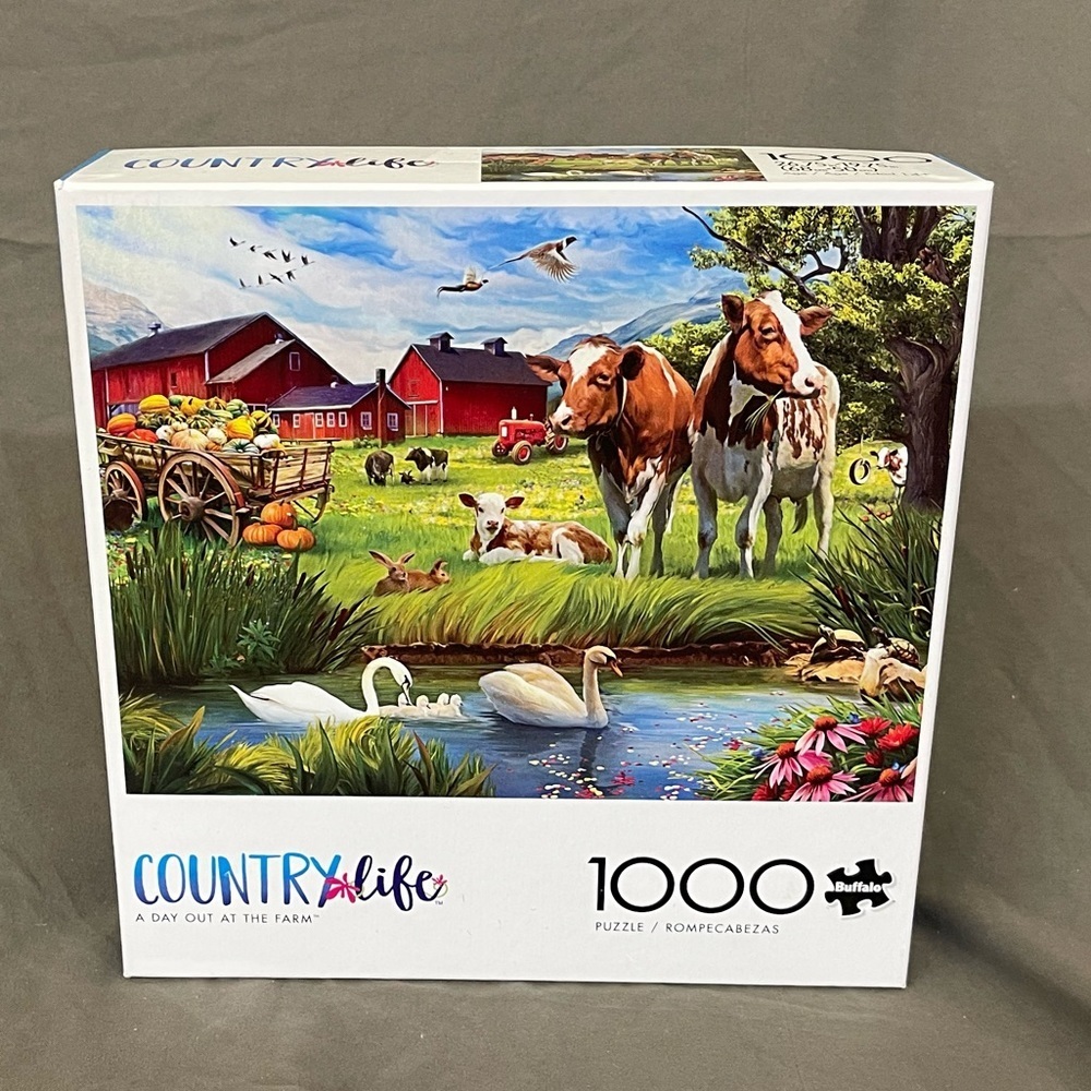 Buffalo Games & Puzzles 1000 Piece Country Life “A Day On The Farm”